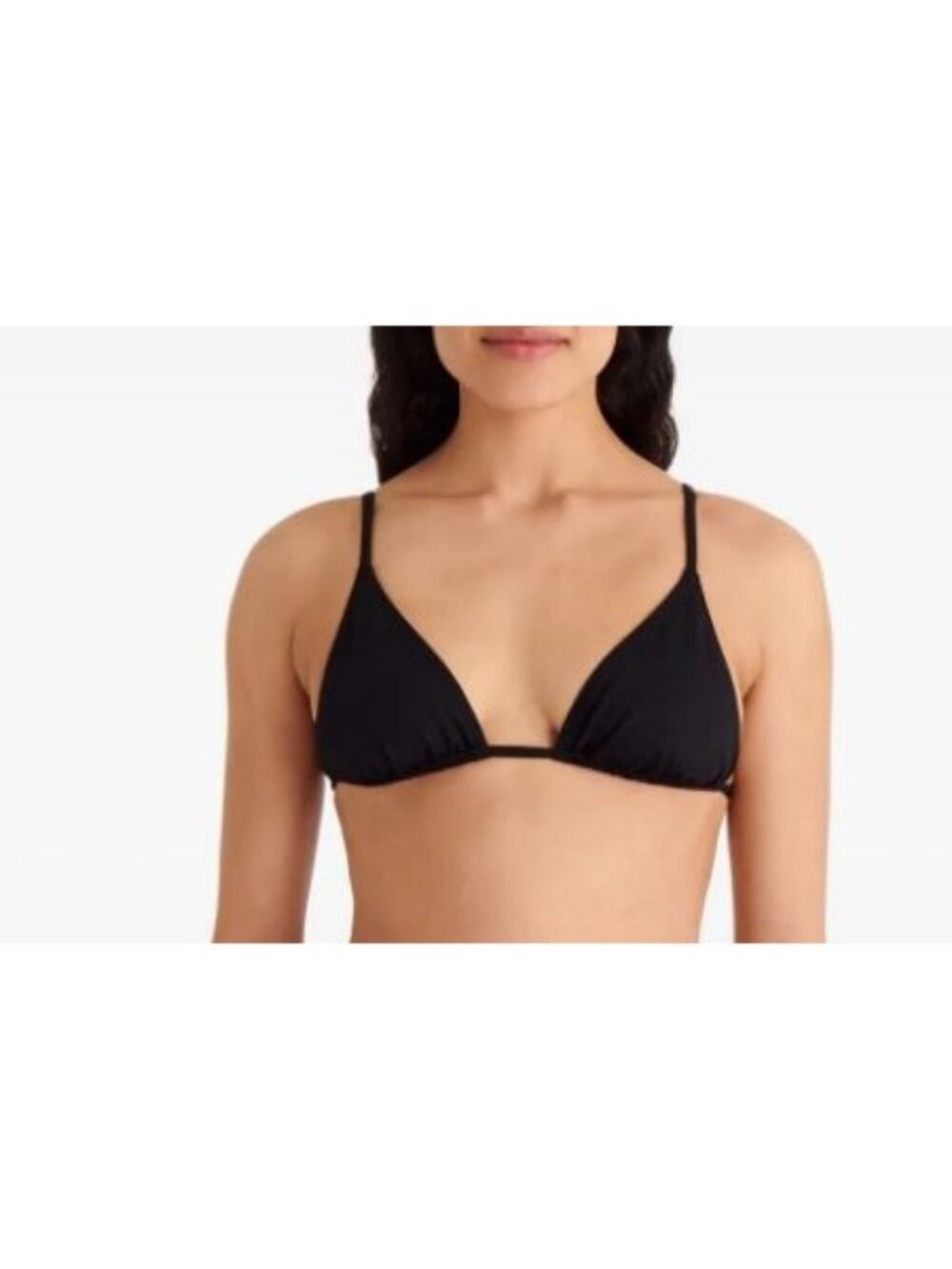ERES Mouna Duni triangle bikini top in noir Size 44 US 16 NWT